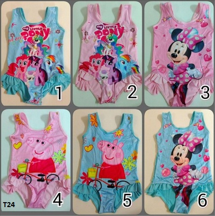 baju renang terusan disney kartun
